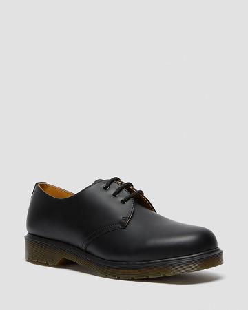 Men's Dr Martens 1461 Plain Welt Smooth Leather Oxfords Shoes Black | AU 601PJJ